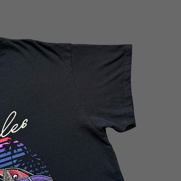 Brisco Brands Retro Los Angeles Muscle Car Graphic Tee SS Black Size Large GUC - Picture 2 of 6